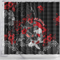 Hawaiian And Japanese Shower Curtain Aloha Koi Fish Palaka Patterns DT05 - Polynesian Pride
