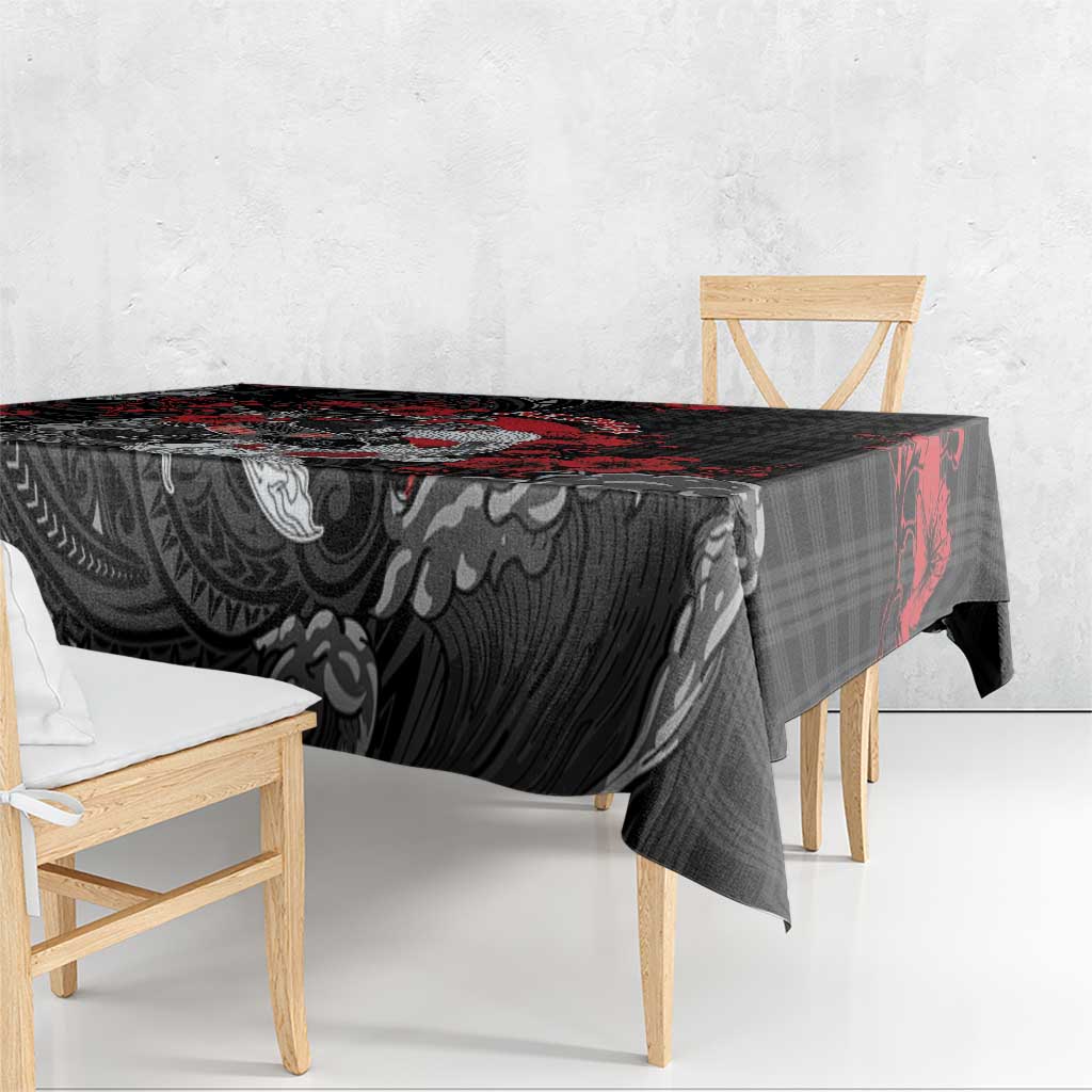 Hawaiian And Japanese Tablecloth Aloha Koi Fish Palaka Patterns DT05 - Polynesian Pride
