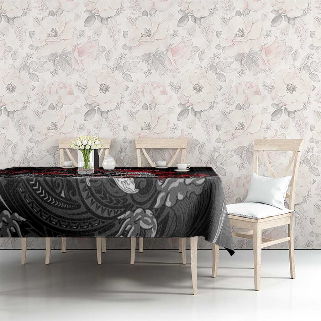 Hawaiian And Japanese Tablecloth Aloha Koi Fish Palaka Patterns DT05 - Polynesian Pride