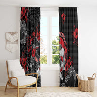 Hawaiian And Japanese Window Curtain Aloha Koi Fish Palaka Patterns DT05 - Polynesian Pride