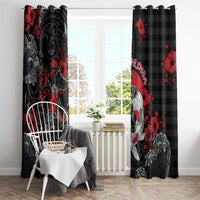Hawaiian And Japanese Window Curtain Aloha Koi Fish Palaka Patterns DT05 - Polynesian Pride