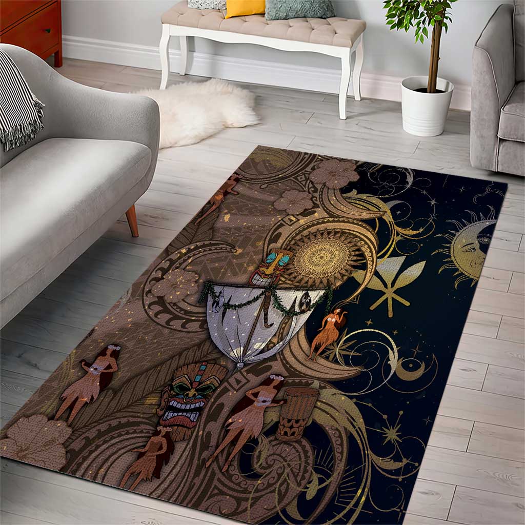 Hawaii Makahiki Area Rug Polynesian Sky And Earth DT05 - Polynesian Pride