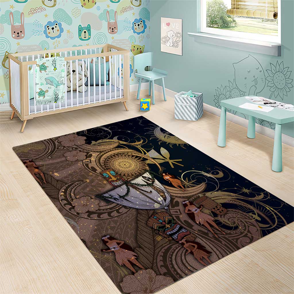 Hawaii Makahiki Area Rug Polynesian Sky And Earth DT05 - Polynesian Pride