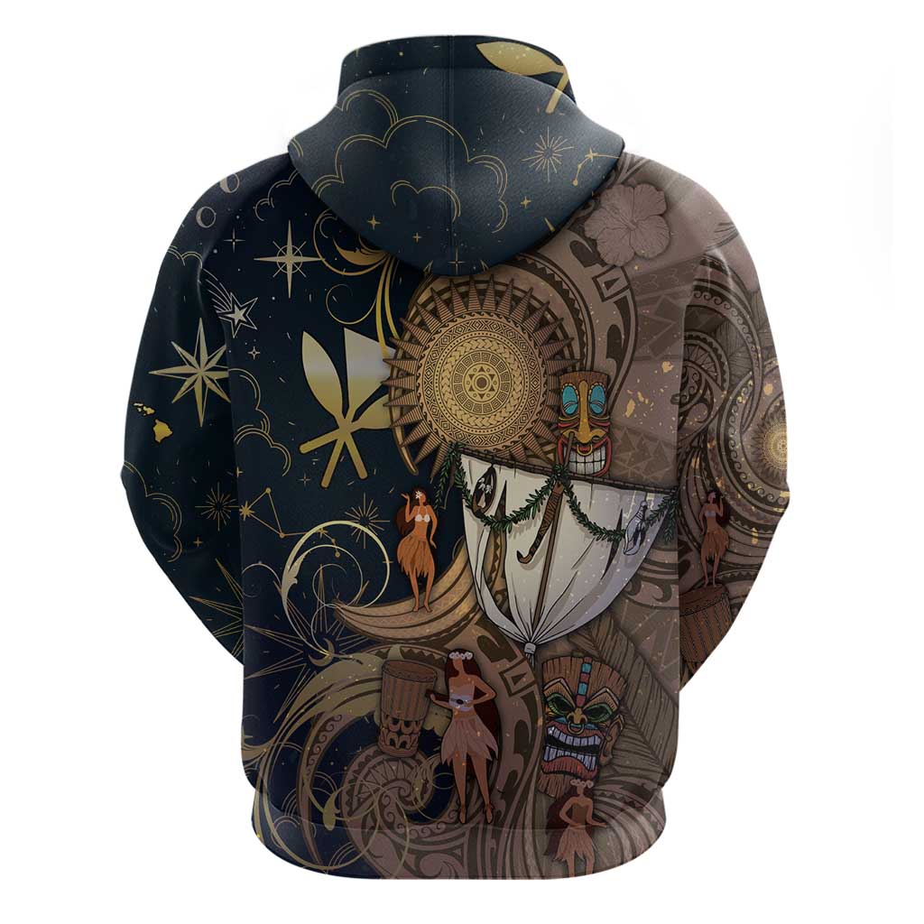 Hawaii Makahiki Hoodie Polynesian Sky And Earth DT05 - Polynesian Pride