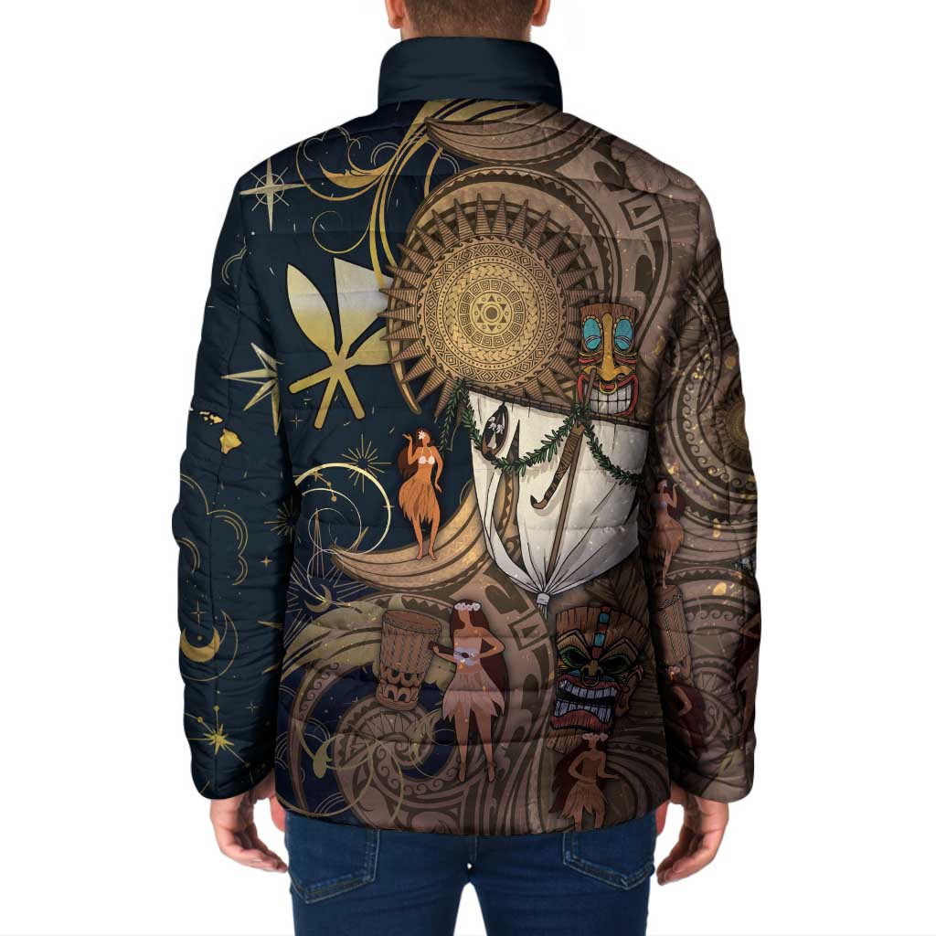 Hawaii Makahiki Padded Jacket Polynesian Sky And Earth DT05 - Polynesian Pride
