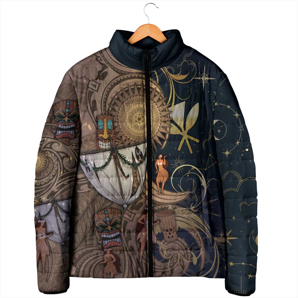 Hawaii Makahiki Padded Jacket Polynesian Sky And Earth DT05 - Polynesian Pride