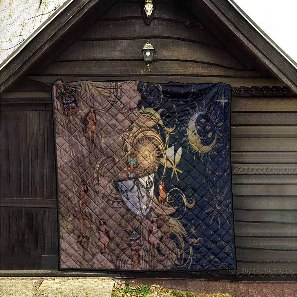 Hawaii Makahiki Quilt Polynesian Sky And Earth DT05 - Polynesian Pride