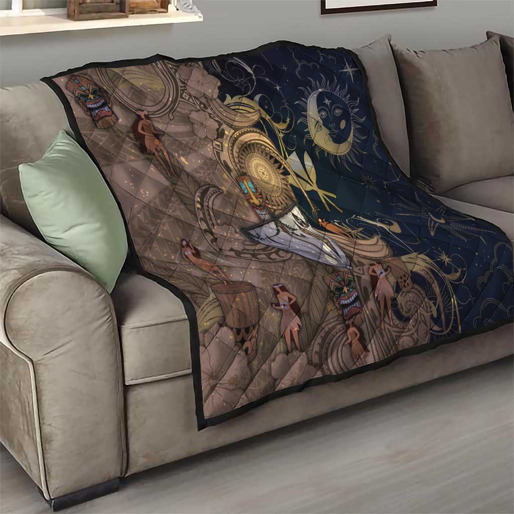 Hawaii Makahiki Quilt Polynesian Sky And Earth DT05 - Polynesian Pride
