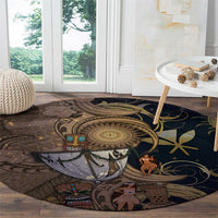 Hawaii Makahiki Round Carpet Polynesian Sky And Earth DT05 - Polynesian Pride