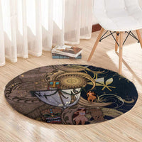 Hawaii Makahiki Round Carpet Polynesian Sky And Earth DT05 - Polynesian Pride