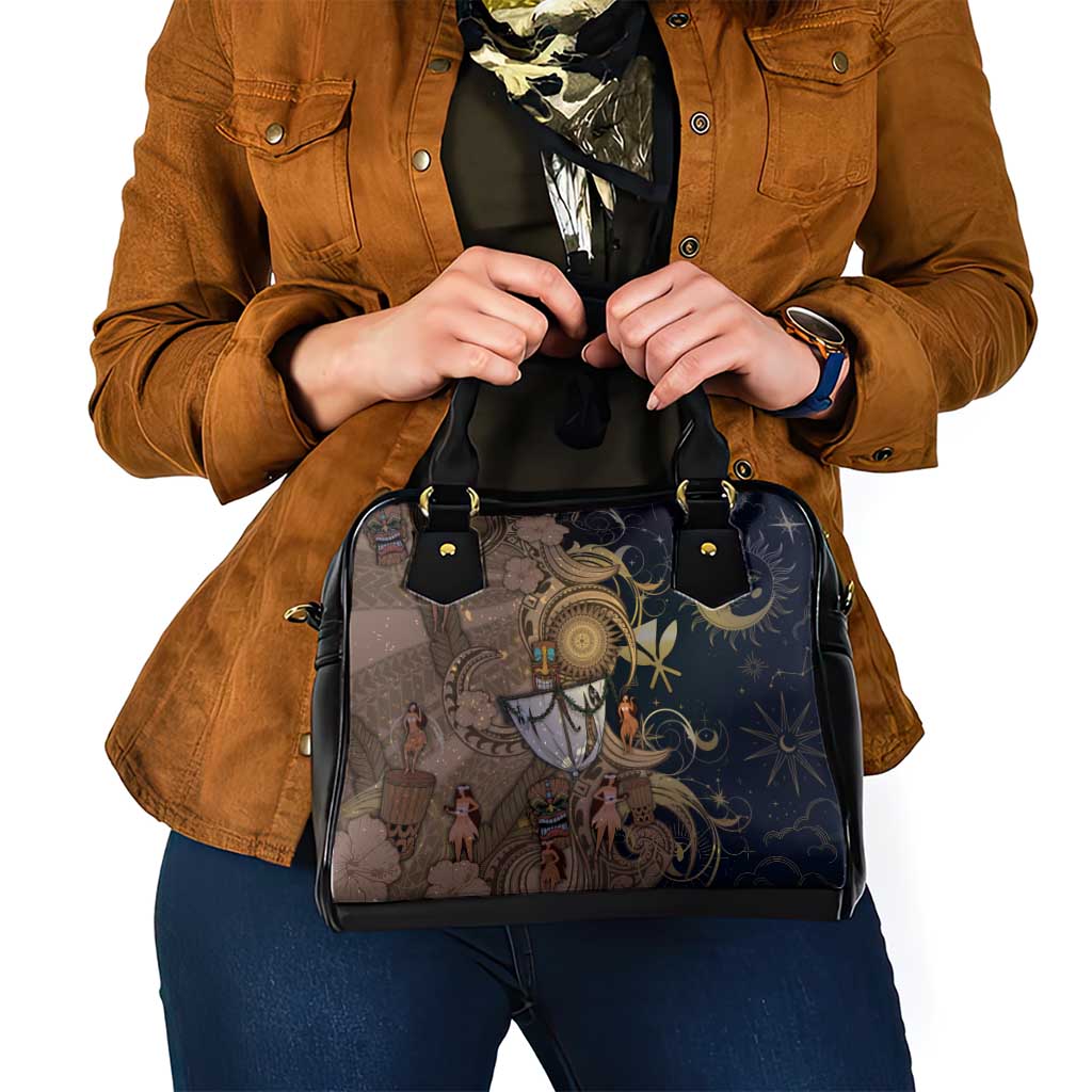 Hawaii Makahiki Shoulder Handbag Polynesian Sky And Earth DT05 - Polynesian Pride