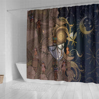 Hawaii Makahiki Shower Curtain Polynesian Sky And Earth DT05 - Polynesian Pride