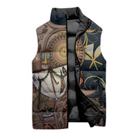 Hawaii Makahiki Sleeveless Puffer Jacket Polynesian Sky And Earth DT05 - Polynesian Pride