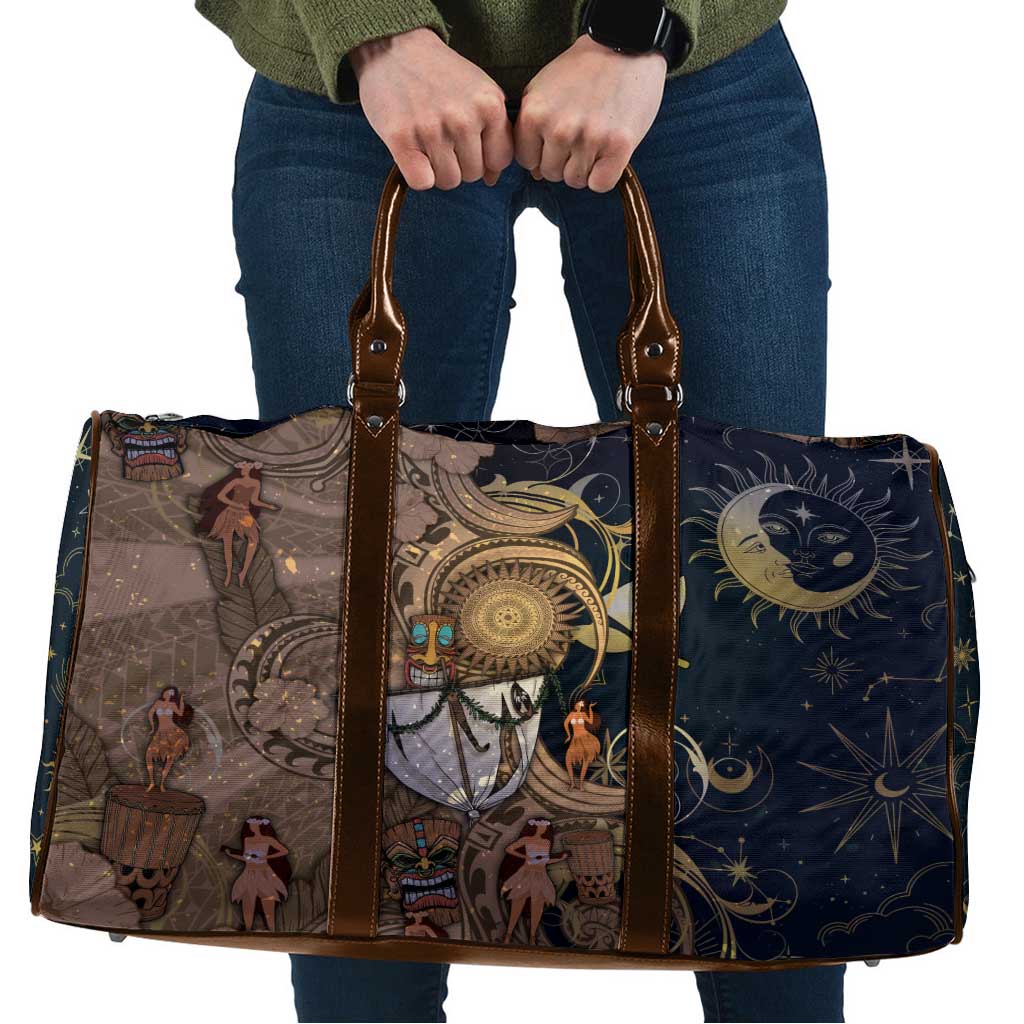 Hawaii Makahiki Travel Bag Polynesian Sky And Earth DT05 Gold - Polynesian Pride