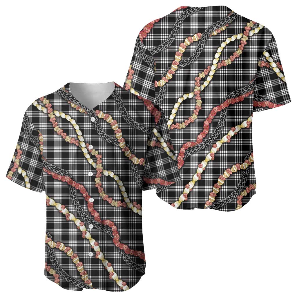 Hawaii Palaka Niihau Shell Lei Baseball Jersey Tropical Island Plaid Patterns DT05 - Polynesian Pride