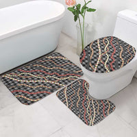 Hawaii Palaka Niihau Shell Lei Bathroom Set Tropical Island Plaid Patterns DT05 - Polynesian Pride