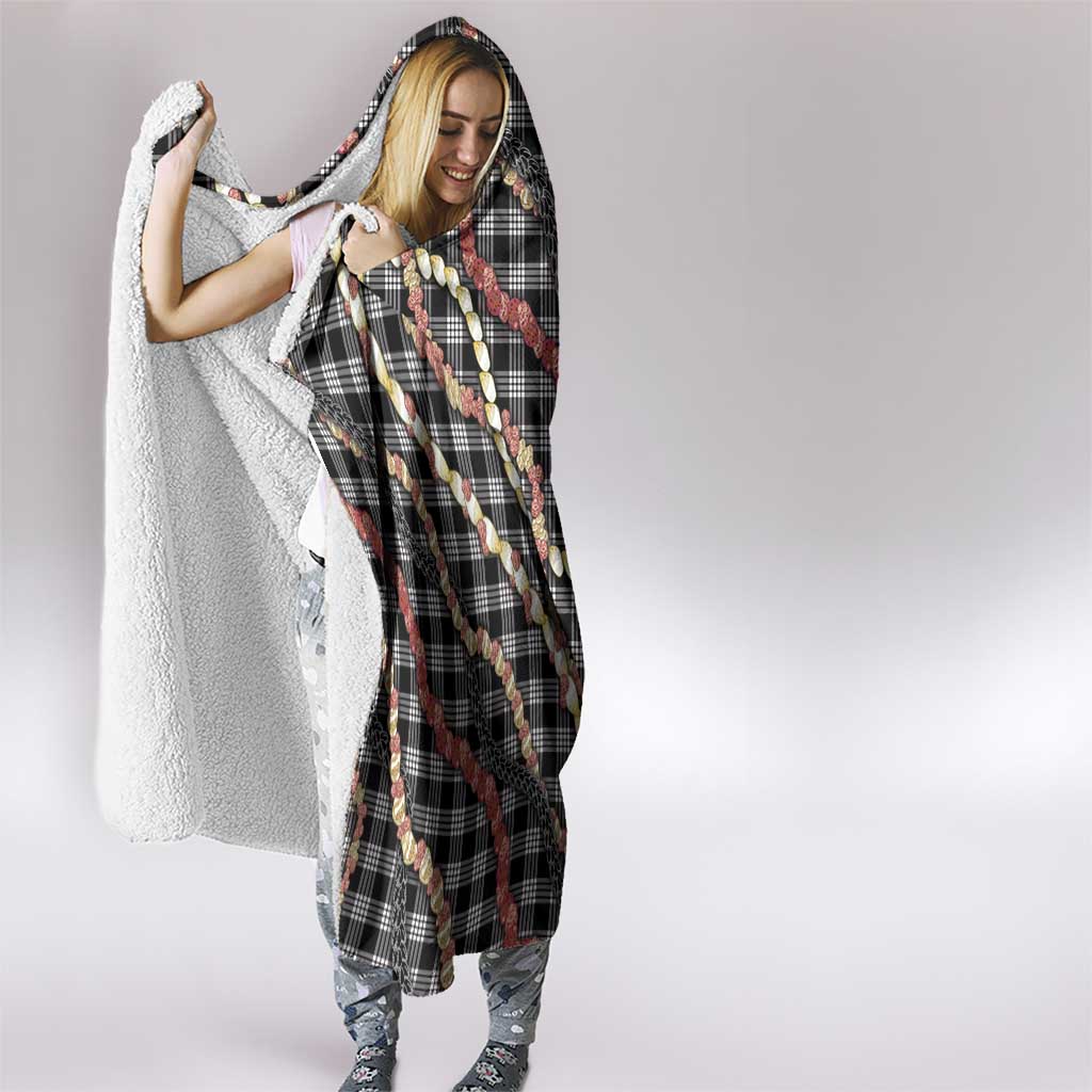 Hawaii Palaka Niihau Shell Lei Hooded Blanket Tropical Island Plaid Patterns DT05 - Polynesian Pride