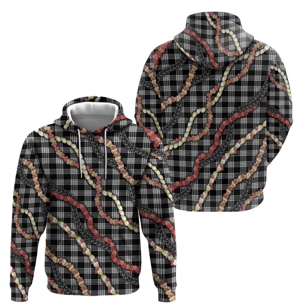 Hawaii Palaka Niihau Shell Lei Hoodie Tropical Island Plaid Patterns DT05 - Polynesian Pride