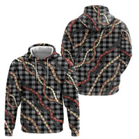 Hawaii Palaka Niihau Shell Lei Hoodie Tropical Island Plaid Patterns DT05 - Polynesian Pride