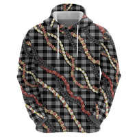Hawaii Palaka Niihau Shell Lei Hoodie Tropical Island Plaid Patterns DT05 - Polynesian Pride