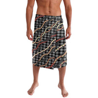 Hawaii Palaka Niihau Shell Lei Lavalava Tropical Island Plaid Patterns DT05 Black - Polynesian Pride