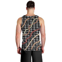 Hawaii Palaka Niihau Shell Lei Men Tank Top Tropical Island Plaid Patterns DT05 - Polynesian Pride