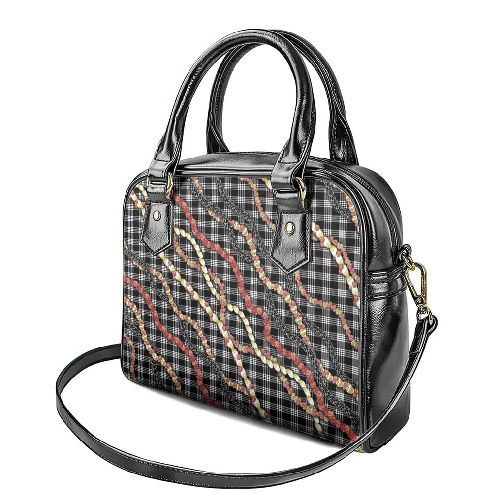 Hawaii Palaka Niihau Shell Lei Shoulder Handbag Tropical Island Plaid Patterns DT05 - Polynesian Pride