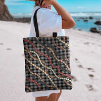 Hawaii Palaka Niihau Shell Lei Tote Bag Tropical Island Plaid Patterns DT05 - Polynesian Pride