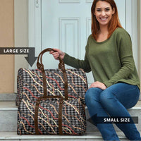 Hawaii Palaka Niihau Shell Lei Travel Bag Tropical Island Plaid Patterns DT05 - Polynesian Pride