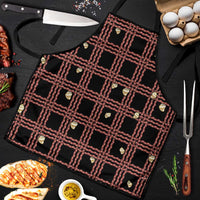 Hawaii Palaka Kahelelani Shell Lei Costume Apron Plaid Patterns DT05 Black - Polynesian Pride