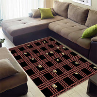 Hawaii Palaka Kahelelani Shell Lei Costume Area Rug Plaid Patterns DT05 - Polynesian Pride
