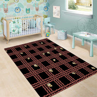 Hawaii Palaka Kahelelani Shell Lei Costume Area Rug Plaid Patterns DT05 - Polynesian Pride