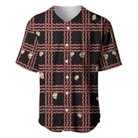 Hawaii Palaka Kahelelani Shell Lei Costume Baseball Jersey Plaid Patterns DT05 Black - Polynesian Pride