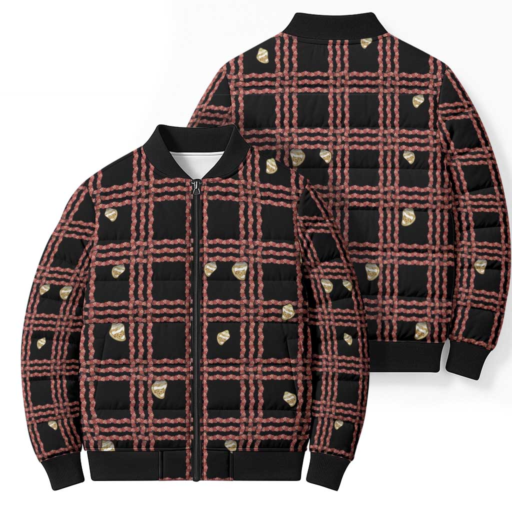 Hawaii Palaka Kahelelani Shell Lei Costume Bomber Puffer Jacket Plaid Patterns DT05 - Polynesian Pride