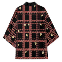 Hawaii Palaka Kahelelani Shell Lei Costume Kimono Plaid Patterns DT05 - Polynesian Pride