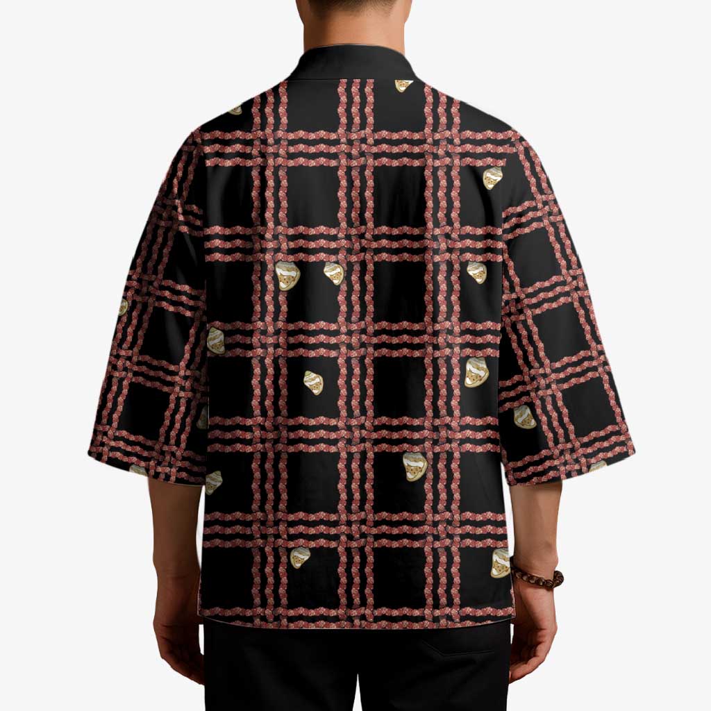 Hawaii Palaka Kahelelani Shell Lei Costume Kimono Plaid Patterns DT05 - Polynesian Pride