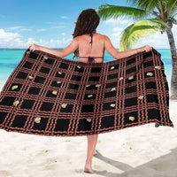 Hawaii Palaka Kahelelani Shell Lei Costume Sarong Plaid Patterns DT05 - Polynesian Pride