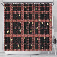 Hawaii Palaka Kahelelani Shell Lei Costume Shower Curtain Plaid Patterns DT05 - Polynesian Pride