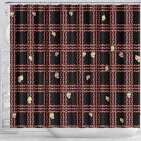 Hawaii Palaka Kahelelani Shell Lei Costume Shower Curtain Plaid Patterns DT05 - Polynesian Pride