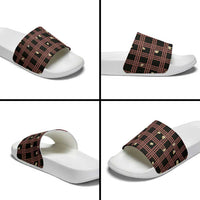 Hawaii Palaka Kahelelani Shell Lei Costume Slide Sandals Plaid Patterns DT05 - Polynesian Pride