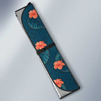 Hawaii Monstera Auto Sun Shade Hibiscus Flowers Simple Style DT05 - Polynesian Pride