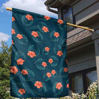 Hawaii Monstera Garden Flag Hibiscus Flowers Simple Style DT05 - Polynesian Pride