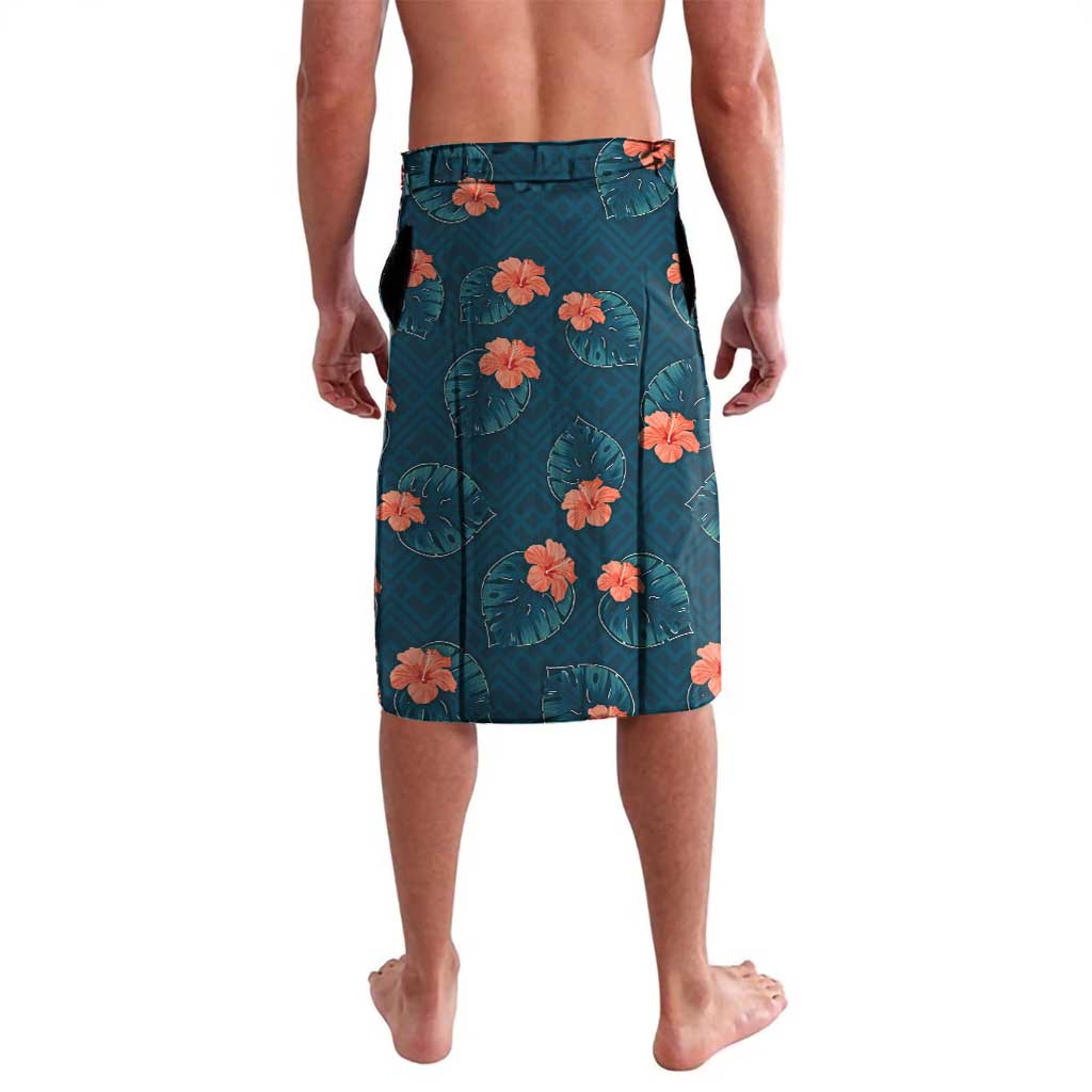 Hawaii Monstera Lavalava Hibiscus Flowers Simple Style DT05 - Polynesian Pride