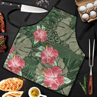 Hawaii Apron Green Polynesian Monstera Patterns DT05 Green - Polynesian Pride