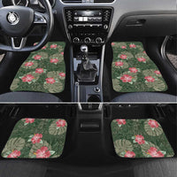 Hawaii Car Mats Green Polynesian Monstera Patterns DT05 Set 4pcs Green - Polynesian Pride