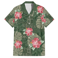 Hawaii Hawaiian Shirt Green Polynesian Monstera Patterns DT05 Green - Polynesian Pride