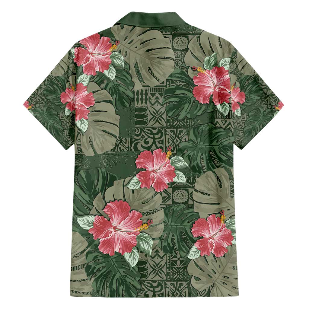 Hawaii Hawaiian Shirt Green Polynesian Monstera Patterns DT05 - Polynesian Pride