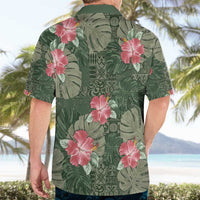 Hawaii Hawaiian Shirt Green Polynesian Monstera Patterns DT05 - Polynesian Pride