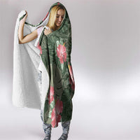 Hawaii Hooded Blanket Green Polynesian Monstera Patterns DT05 - Polynesian Pride