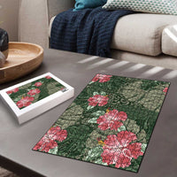 Hawaii Puzzle Green Polynesian Monstera Patterns DT05 - Polynesian Pride